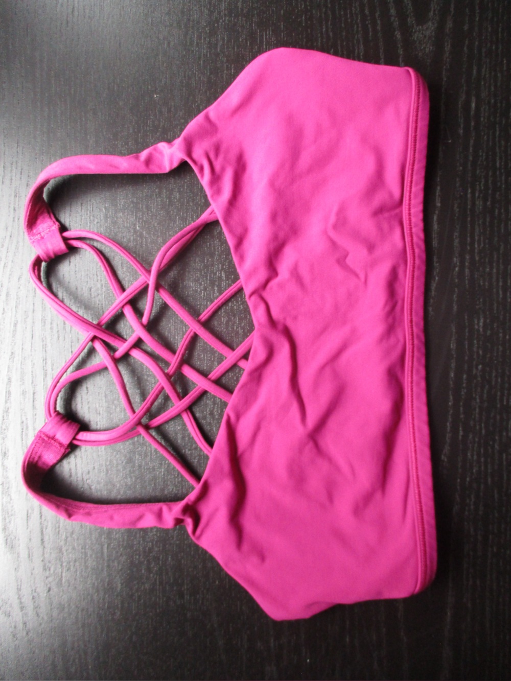 lululemon athletica Pink Crisscross Back Sports Bra